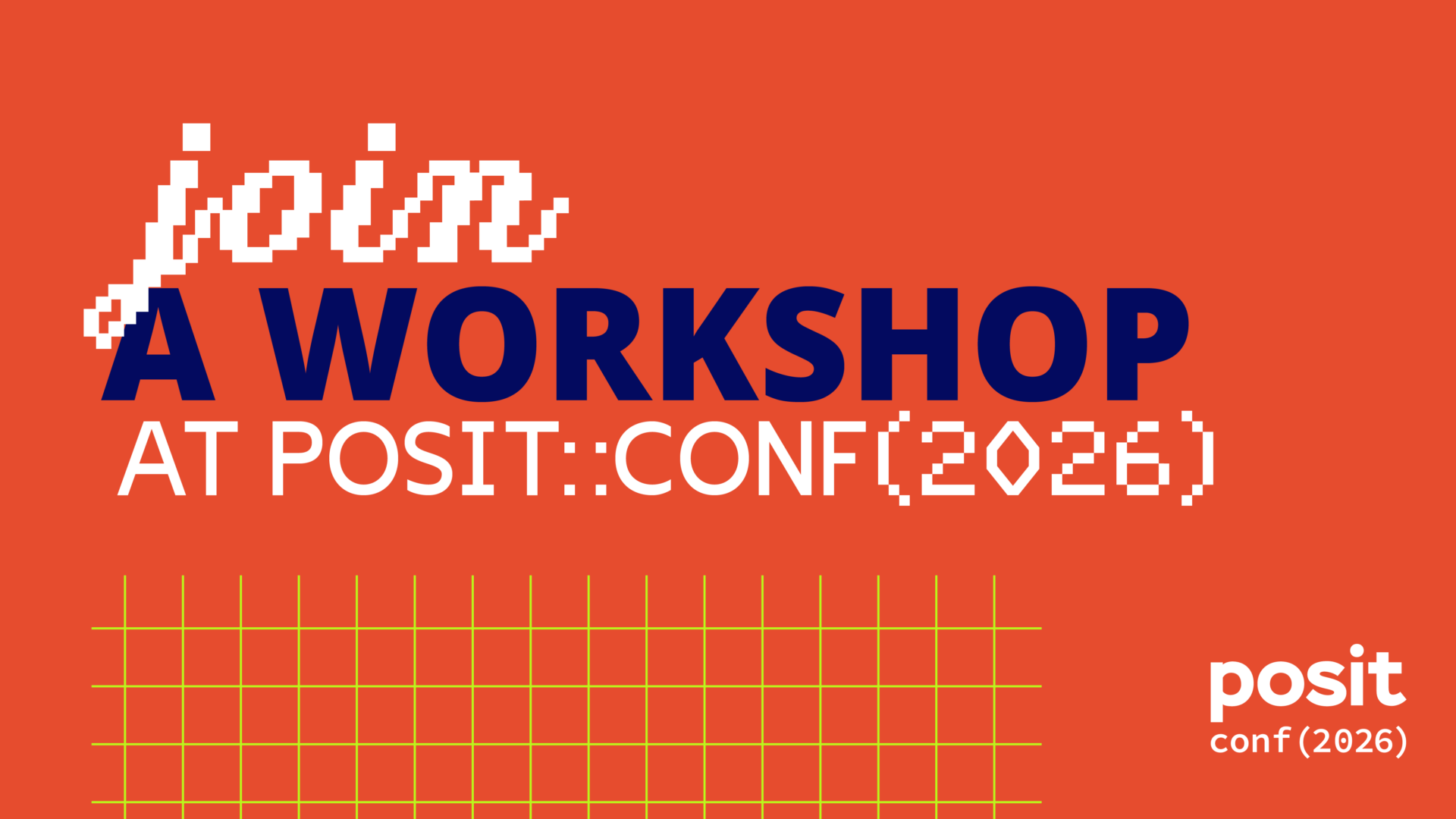 Join a workshop at posit::conf (2026) featured image
